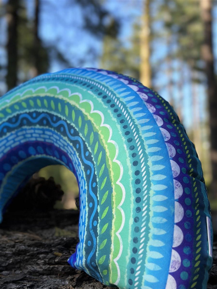 Kopfkissen DreamFix - Regenbogen Blau - 80 x 40 cm