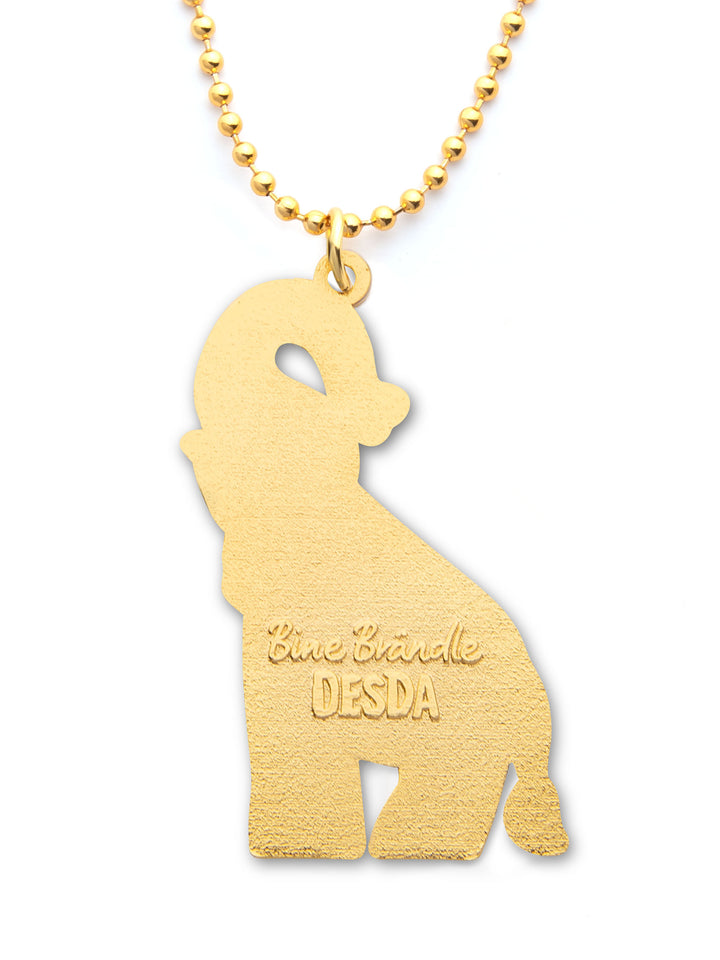 Halskette Elefant hellblau