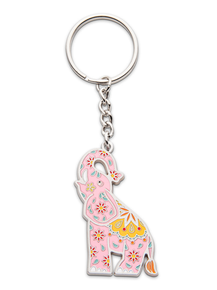 Schlüsselanhänger Elefant rosa