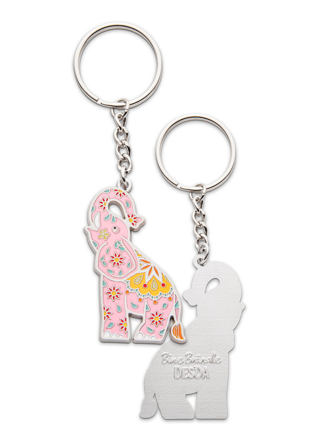 Schlüsselanhänger Elefant rosa