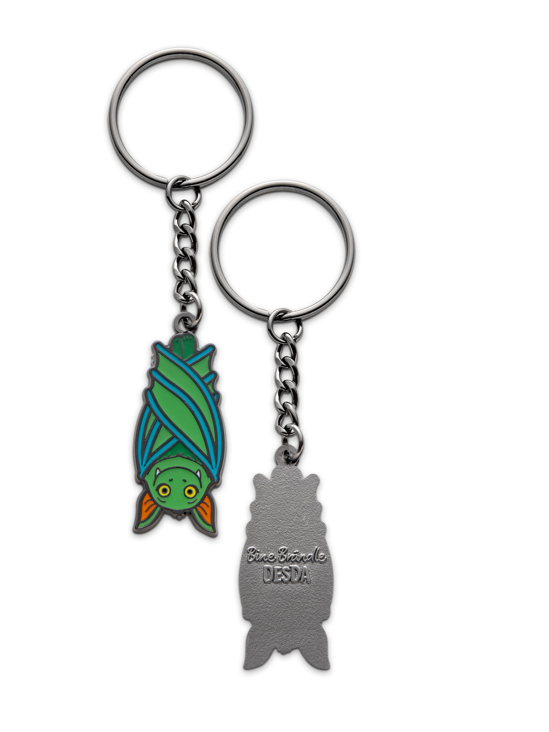 Schlüsselanhänger Fledermaus hängend