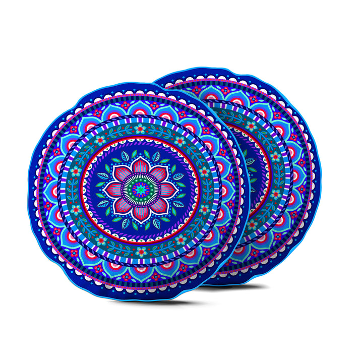 Lieblingskissen – Jasmin blau ⌀ 50 cm