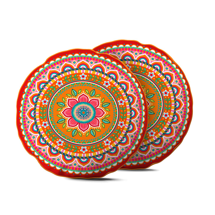 Lieblingskissen – Jasmin orange ⌀ 50 cm