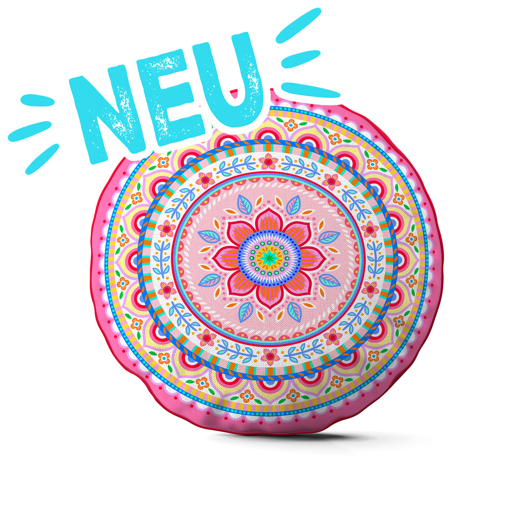 Lieblingskissen – Jasmin pastell ⌀ 50 cm
