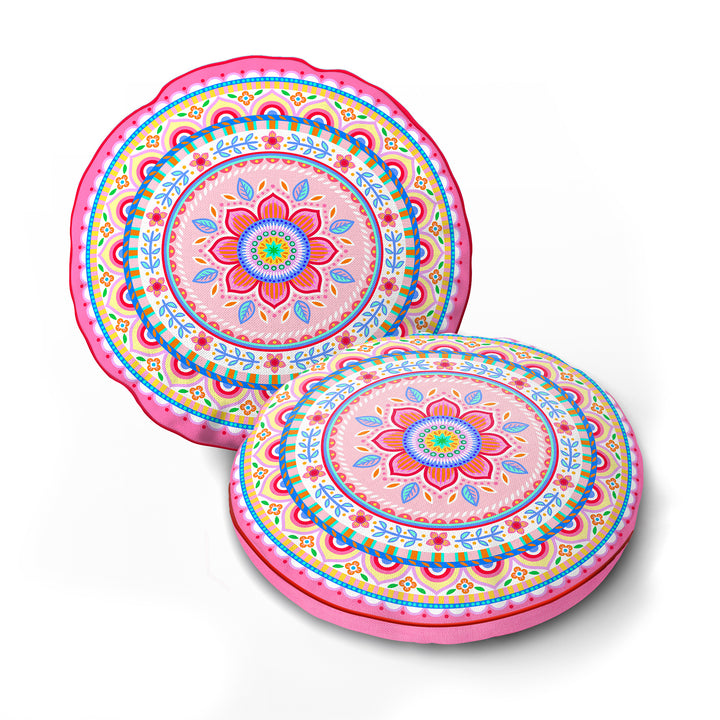 Lieblingskissen – Jasmin pastell ⌀ 50 cm