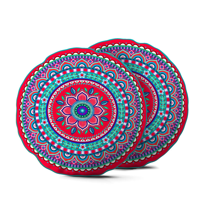 Lieblingskissen – Jasmin rot ⌀ 50 cm
