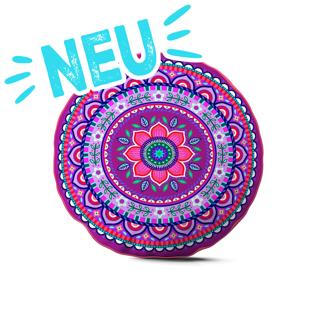 Lieblingskissen – Jasmin violett ⌀ 50 cm