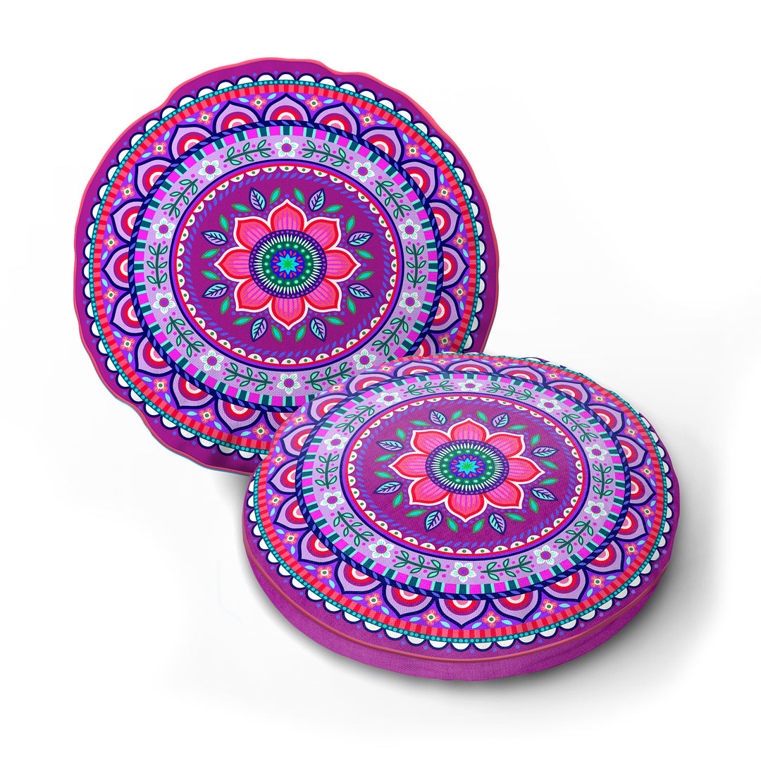 Lieblingskissen – Jasmin violett ⌀ 50 cm