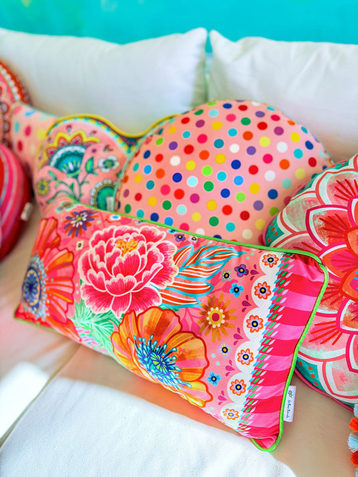 Lieblingskissen – Blumenzauber rosa 60 cm x 30 cm