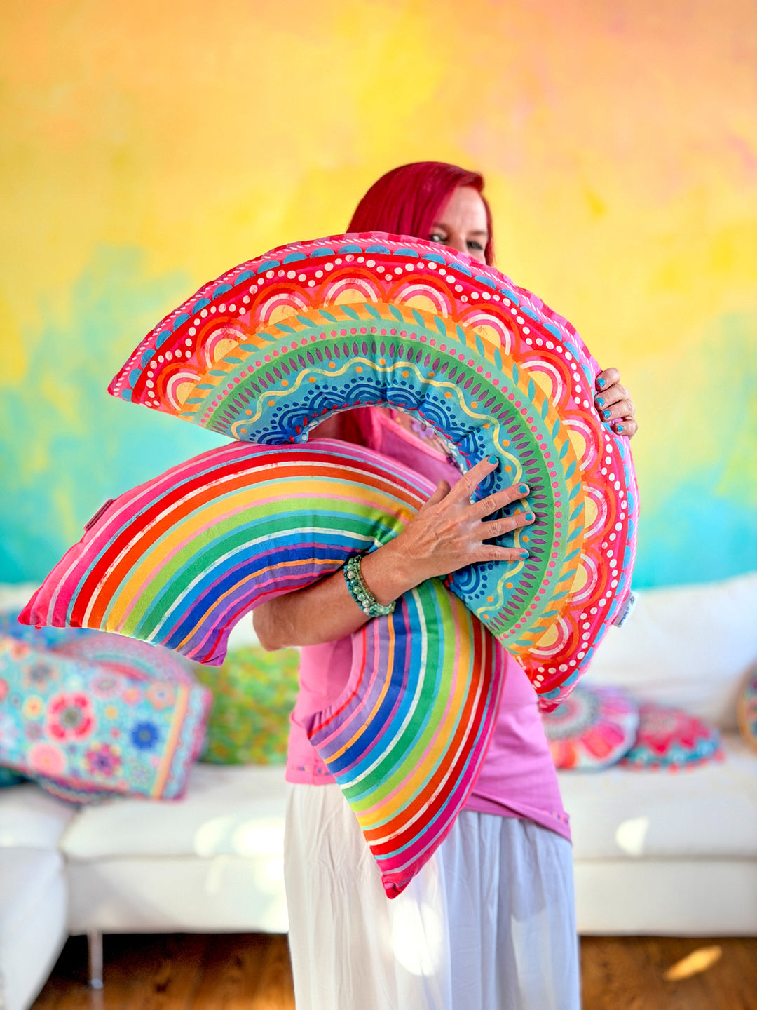 Lieblingskissen – Regenbogen 80 cm x 40 cm
