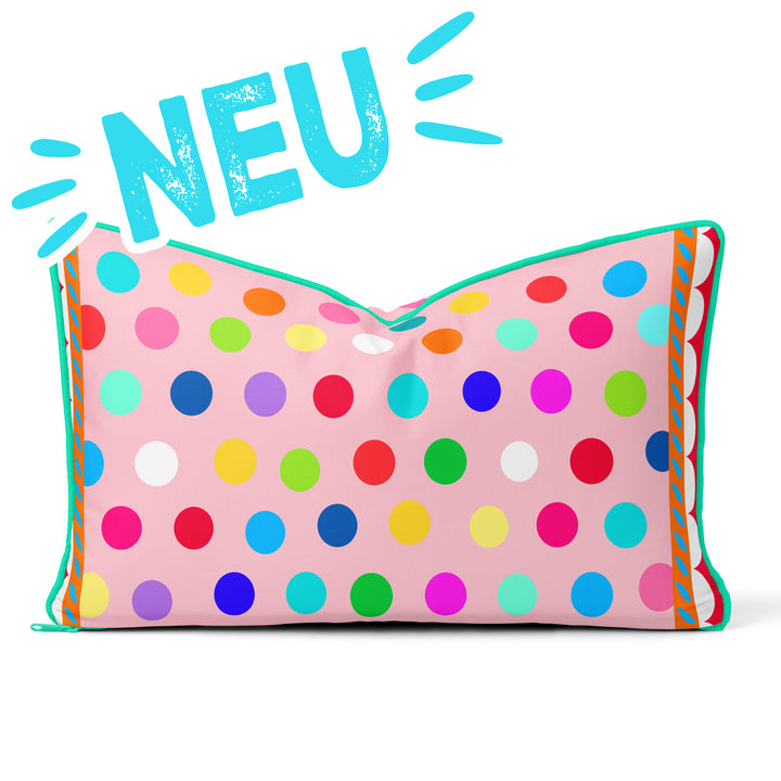 Lieblingskissen – Konfetti rosa 60 cm x 30 cm