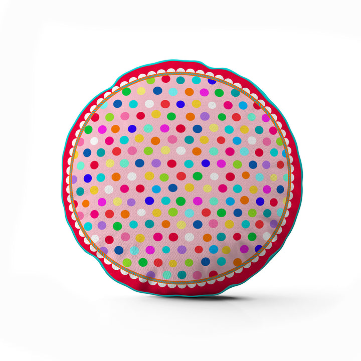 Lieblingskissen – Konfetti rosa ⌀ 50 cm