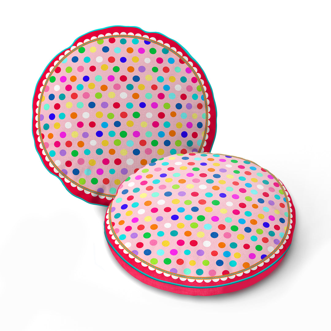 Lieblingskissen – Konfetti rosa ⌀ 50 cm