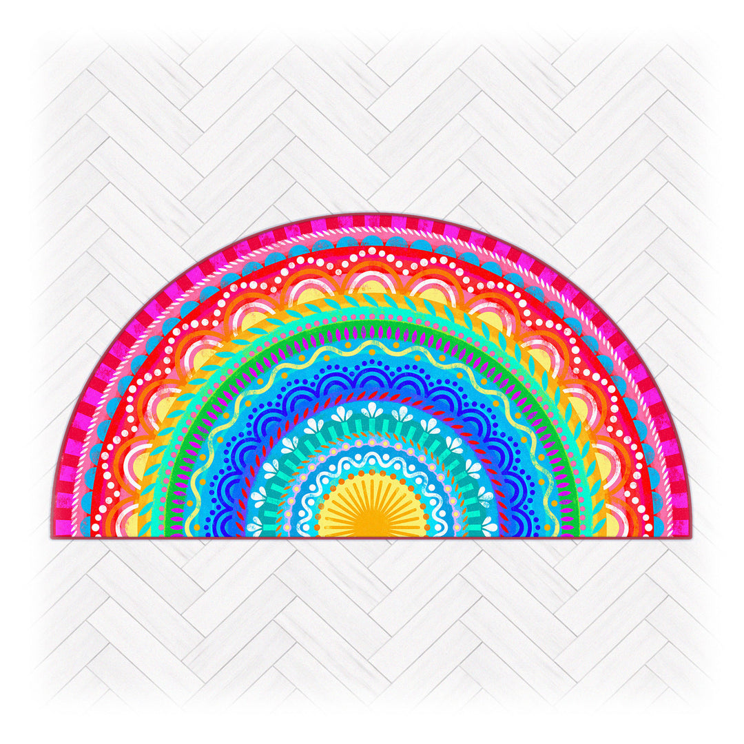 Kuschelmatte - Regenbogenmandala