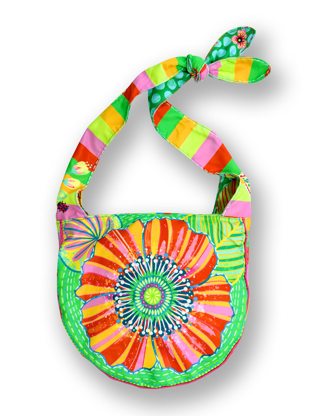 Lieblingstasche Blumenmeer orange