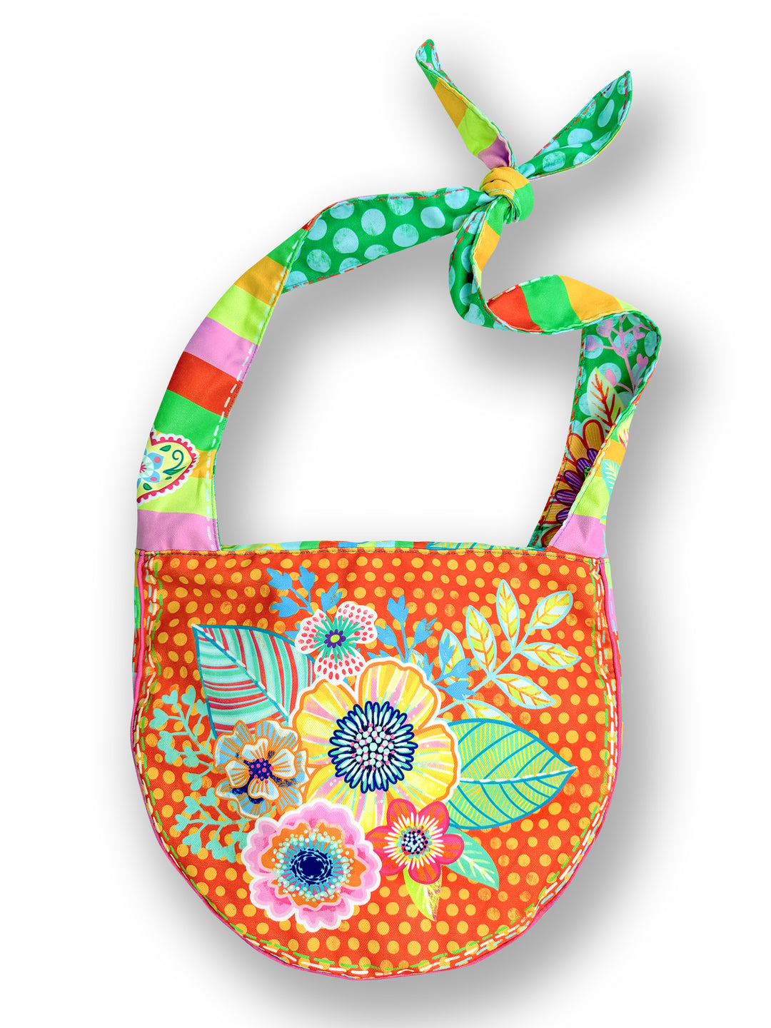 Lieblingstasche Blumenmeer orange
