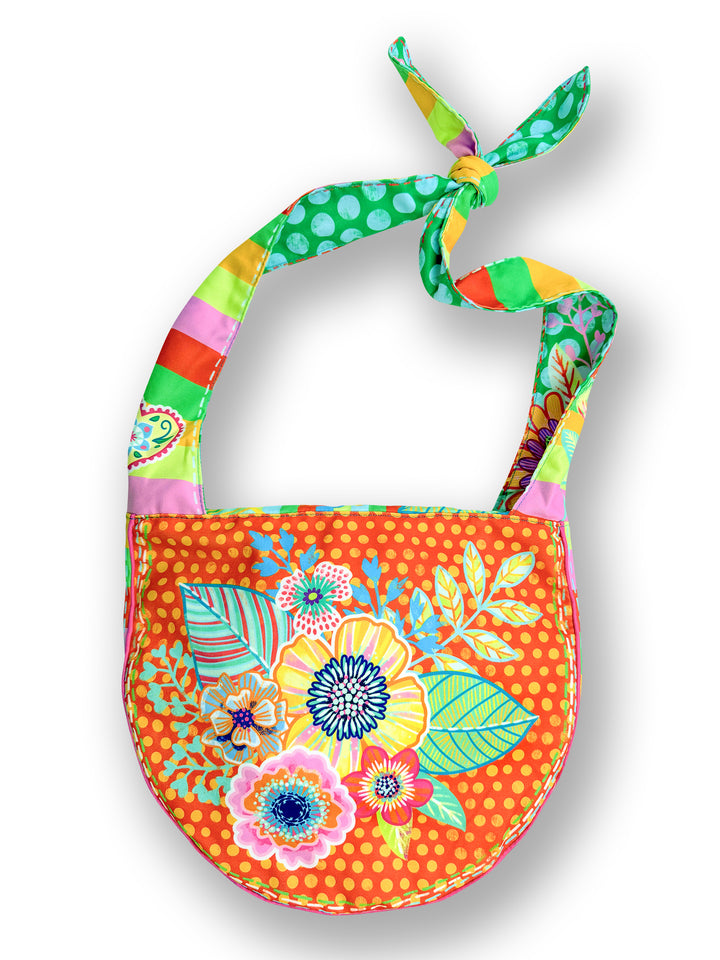 Lieblingstasche Blumenmeer orange