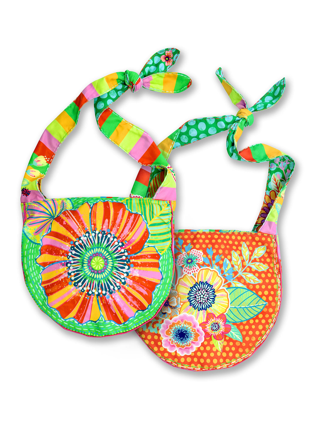 Lieblingstasche Blumenmeer orange