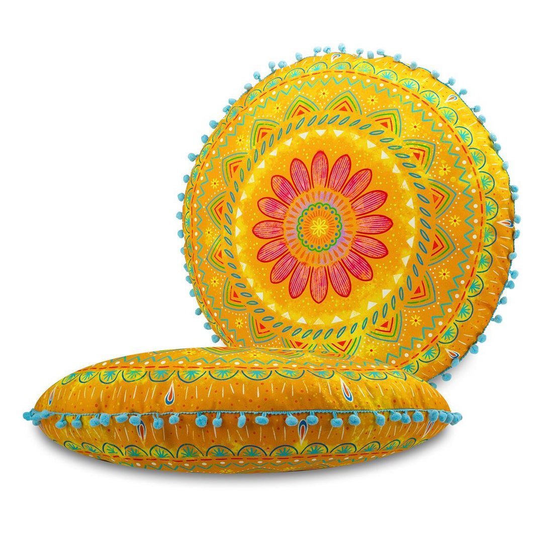 Dekokissen - Mandala Sonnentag - 50 cm