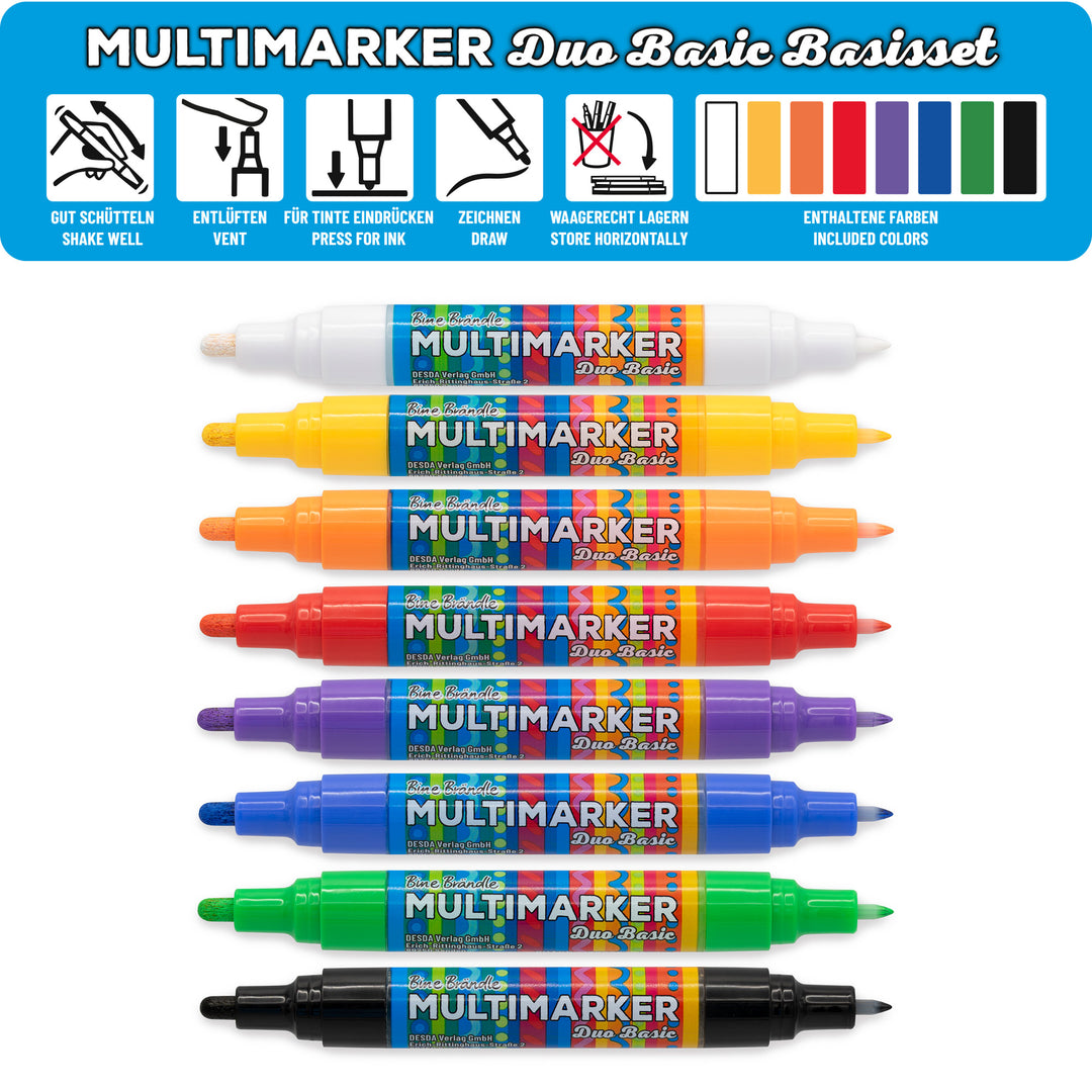 Multimarker Duo Basic Basisset 8 Stück