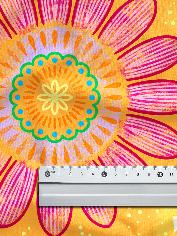 B-Ware Mandalas orange – Stoff