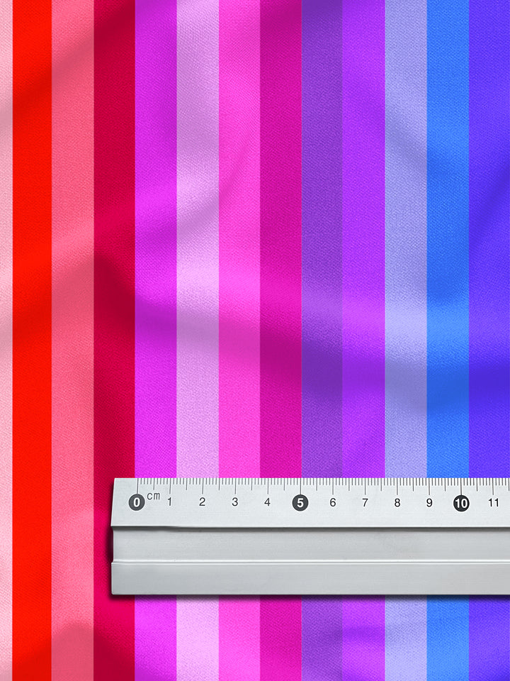 Streifenliebe Regenbogenbunt - Stoff Klassiker
