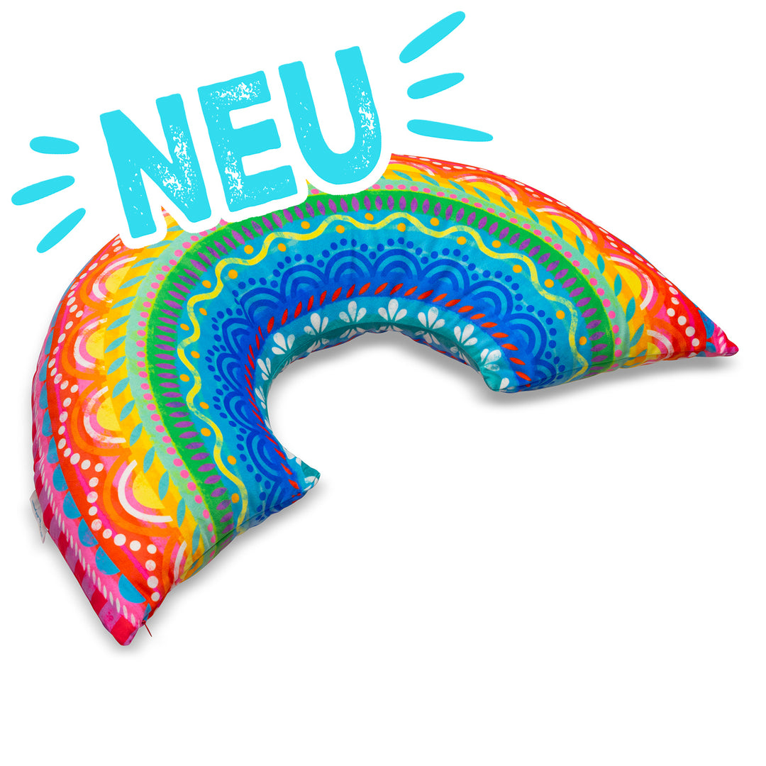 Lieblingskissen – Regenbogen Mandala 80 cm x 40 cm