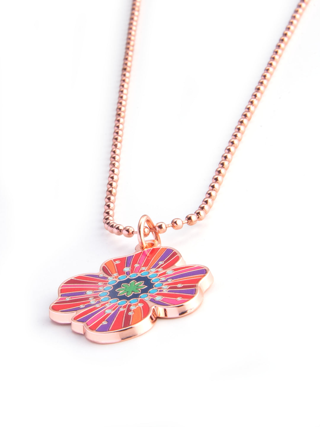 Halskette Mohn Blume