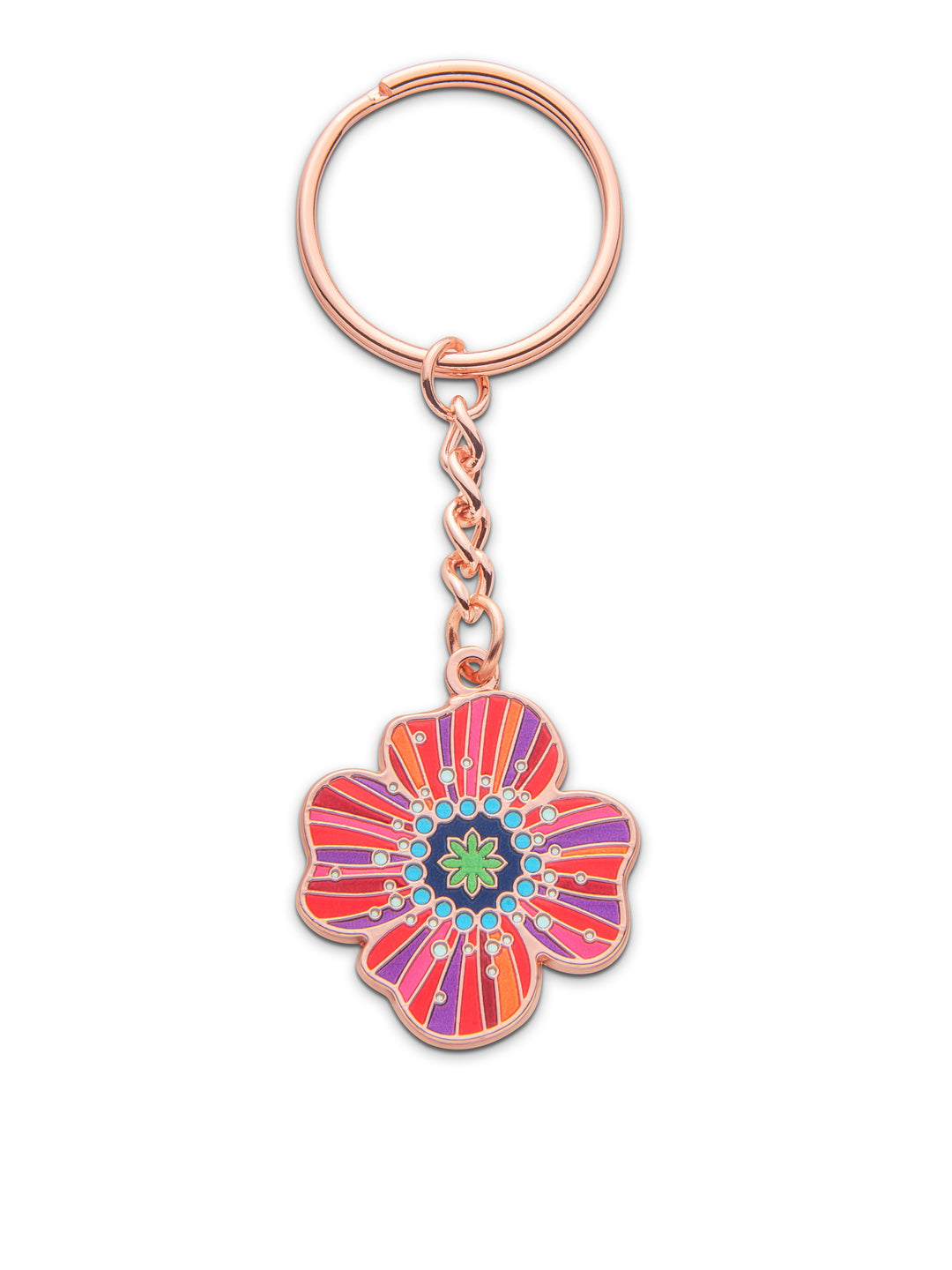 Schlüsselanhänger Mohn Blume