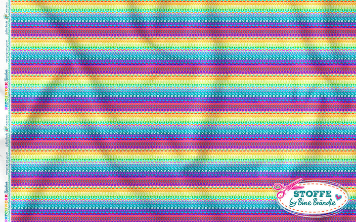 Patchwork Nähte bunt - Stoff