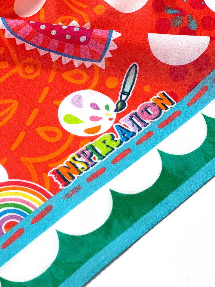 Tuch Glückspilzpunkte gemustert