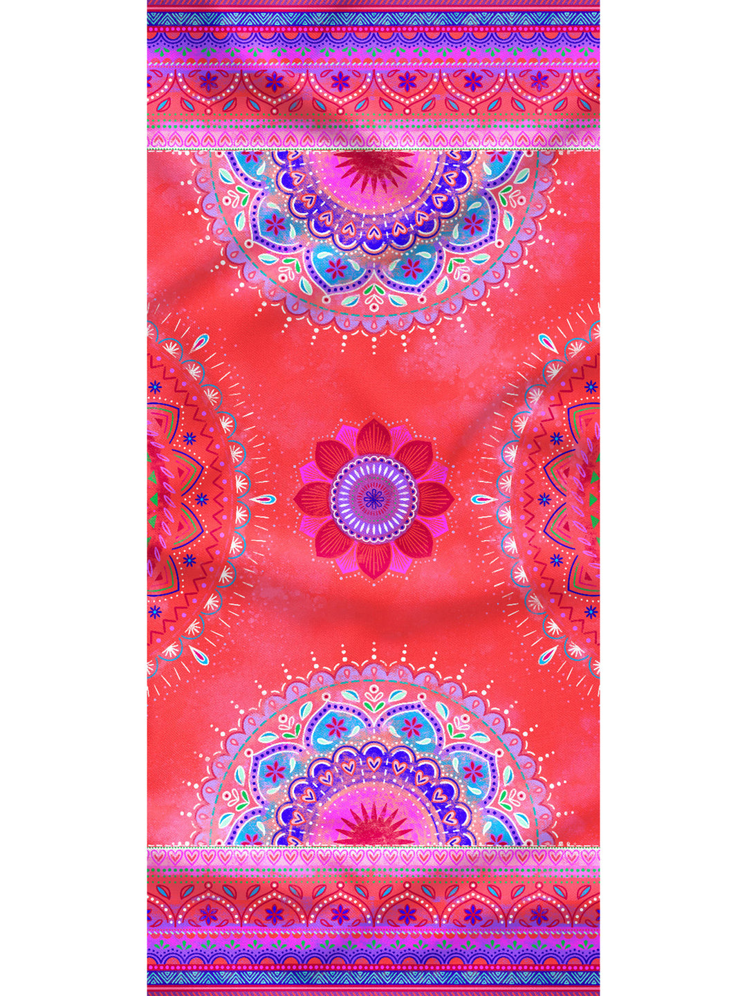Tuch Mandala rot