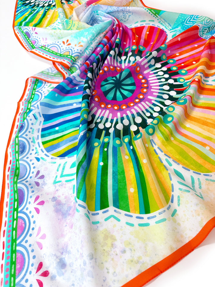 Tuch Regenbogenblume
