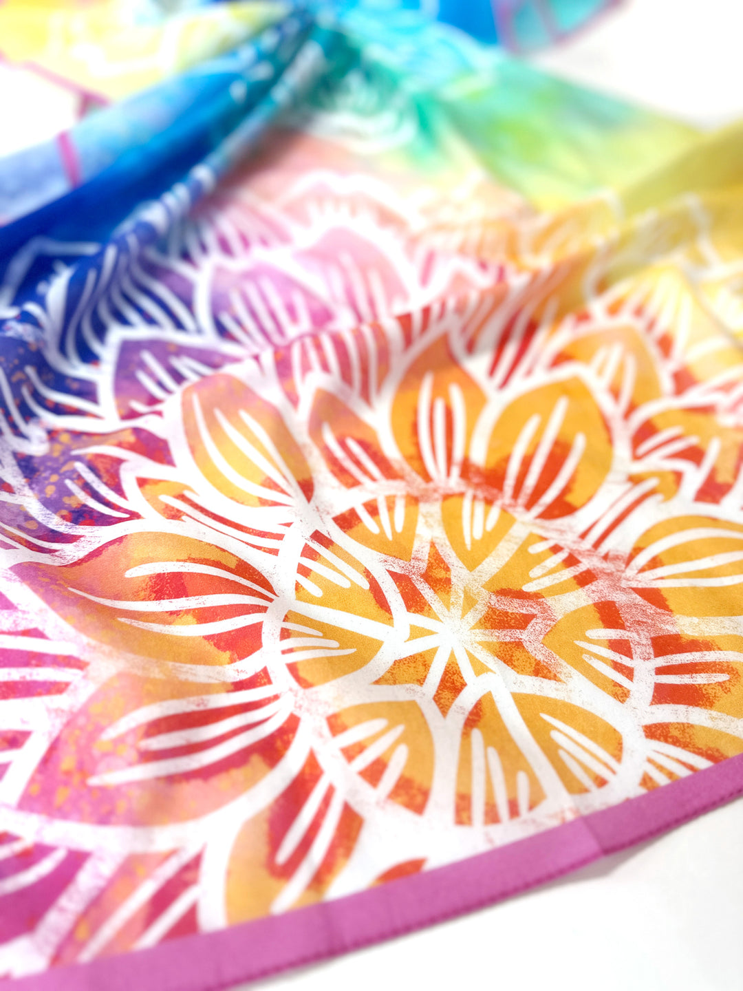 Tuch Wasserfarben Blume