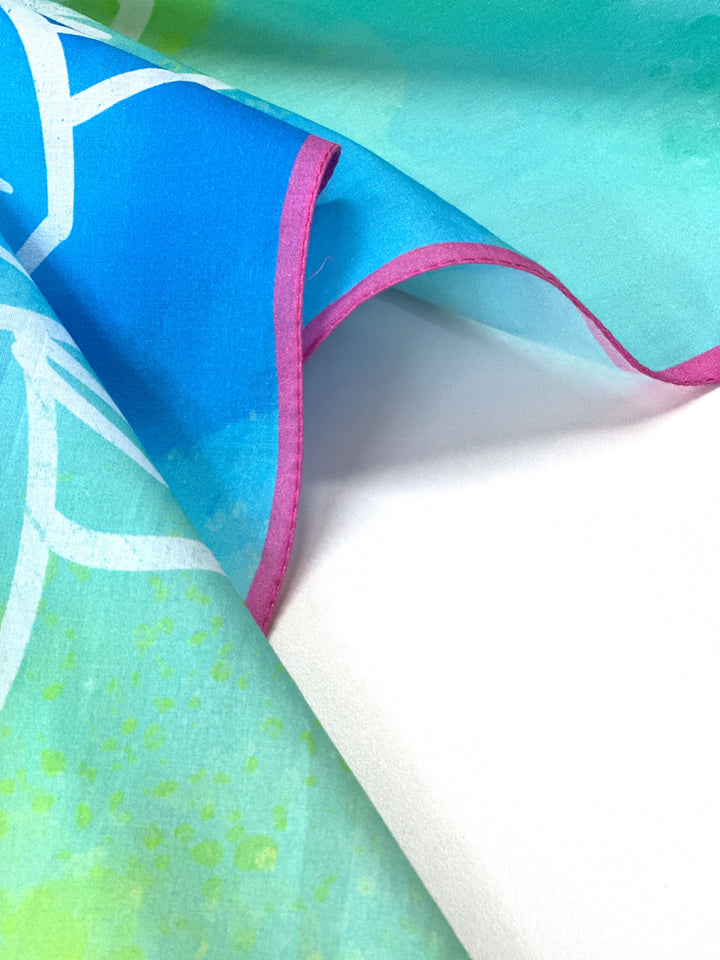 Tuch Wasserfarben Blume