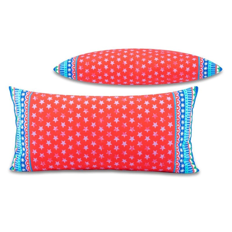 Dekokissen - Sterne Rot - 60 x 30 cm