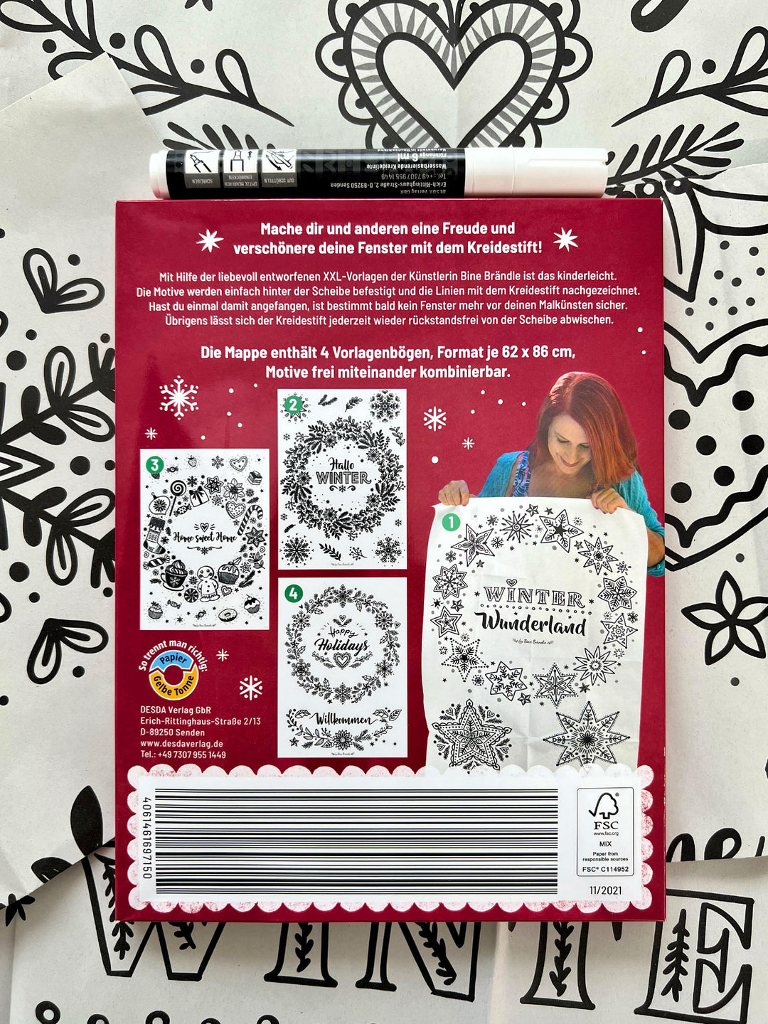 XXL-VORLAGEN FÜR FENSTERBILDER Die allerschönsten Winterkränze